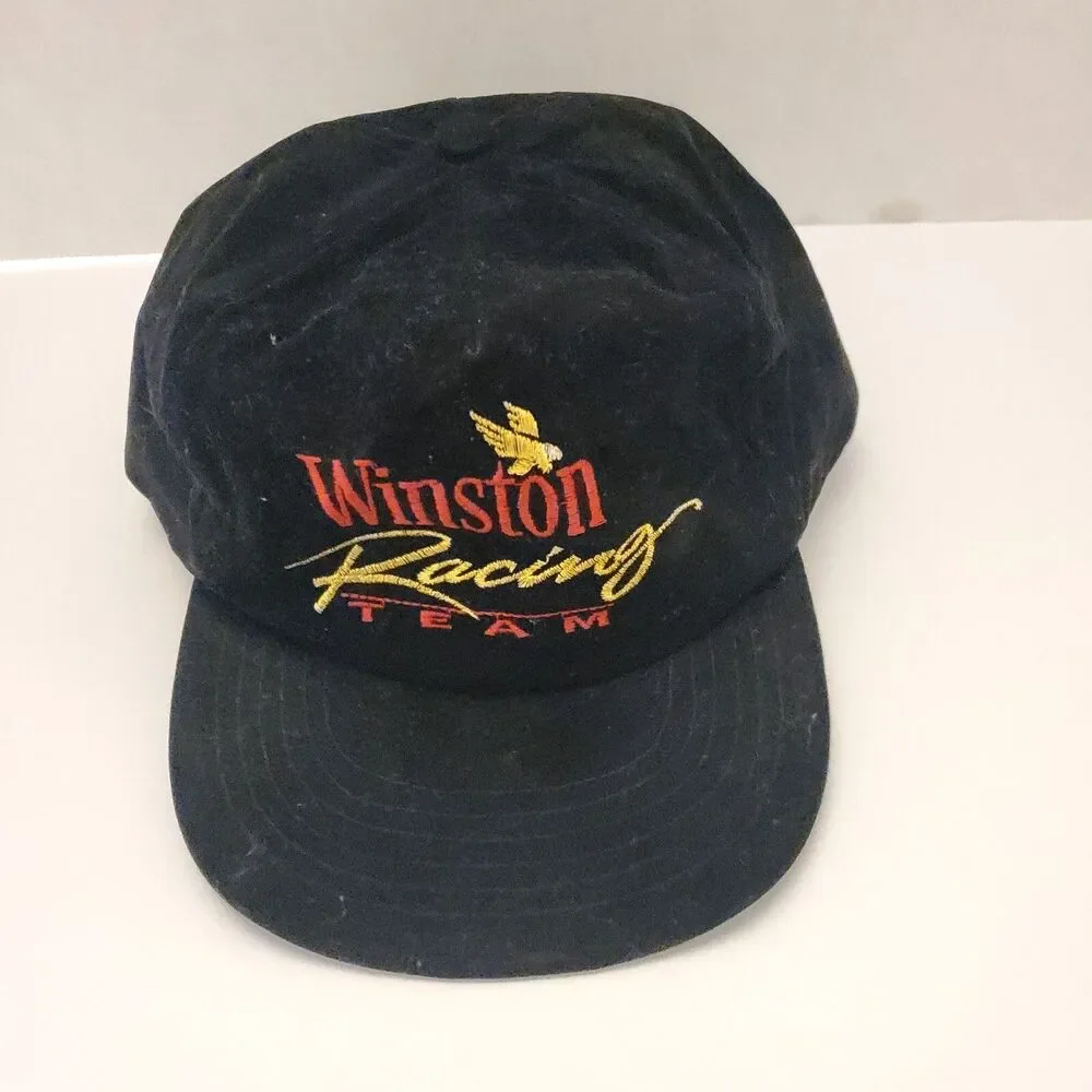 Vintage 90's Winston Racing Team Snapback Hat Cap Embroidered Nascar
